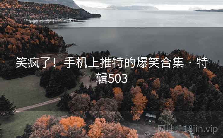 笑疯了！手机上推特的爆笑合集 · 特辑503