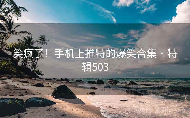 笑疯了！手机上推特的爆笑合集 · 特辑503
