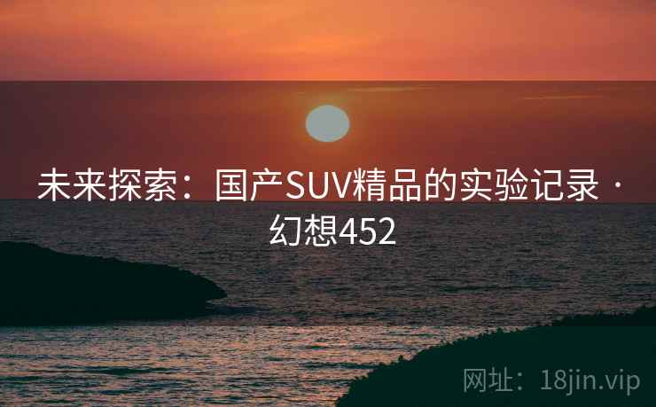 未来探索：国产SUV精品的实验记录 · 幻想452